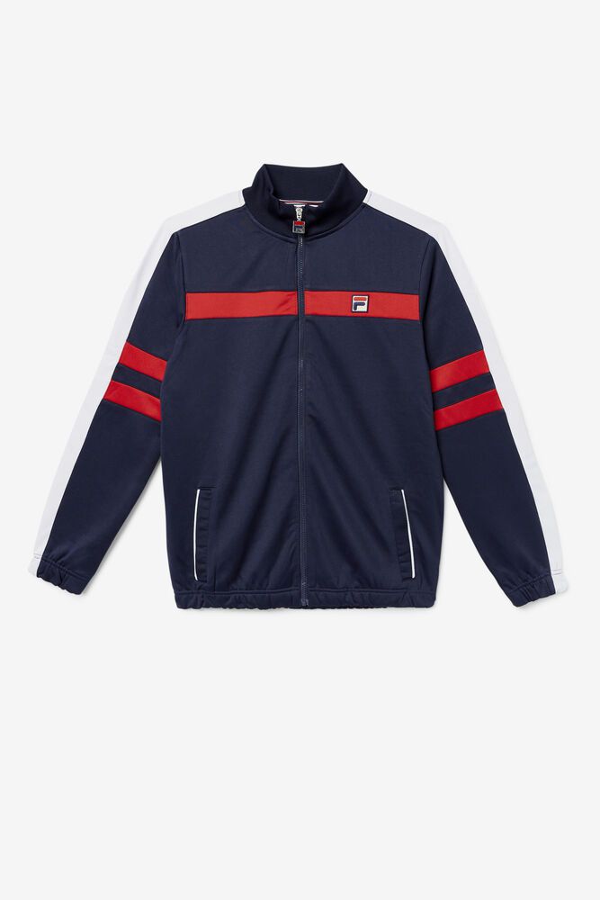 Fila Peridot Track Navy Jacket Mens - NZ 18693-GEMK